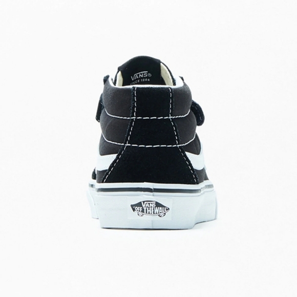 Vans Kids Velcro Sk8 Old Skool Mid Shoes. - Picture 3 of 15